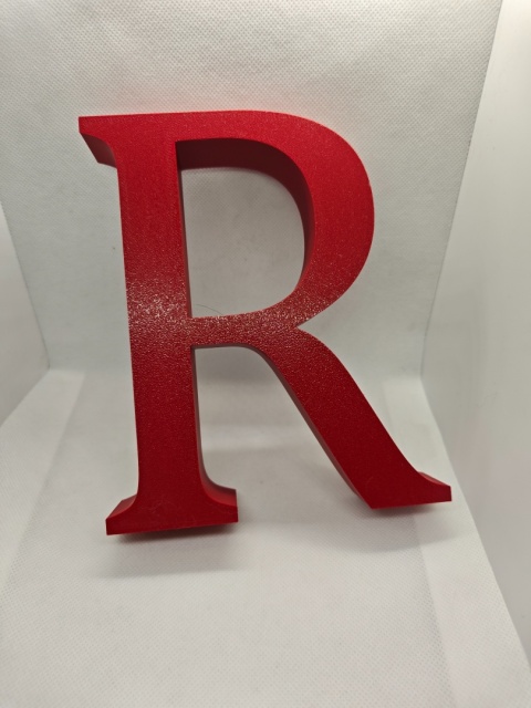 Personalizowana literka 3D 17 cm z imieniem i dekoracjami | Piórko3D