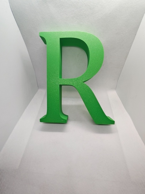 Personalizowana literka 3D 24 cm z imieniem i dekoracjami | Piórko3D
