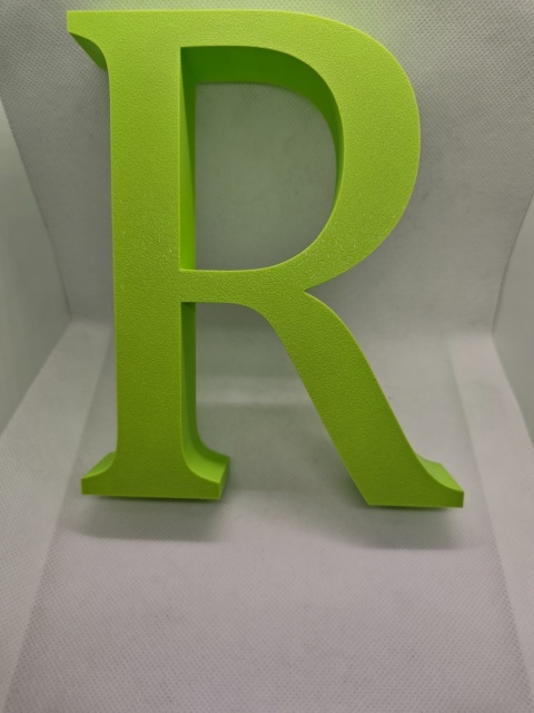 Personalizowana literka 3D 24 cm z imieniem i dekoracjami | Piórko3D