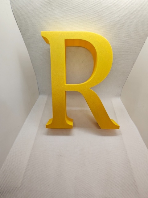 Personalizowana literka 3D 24 cm z imieniem i dekoracjami | Piórko3D