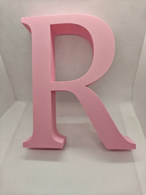Personalizowana literka 3D 24 cm z imieniem i dekoracjami | Piórko3D