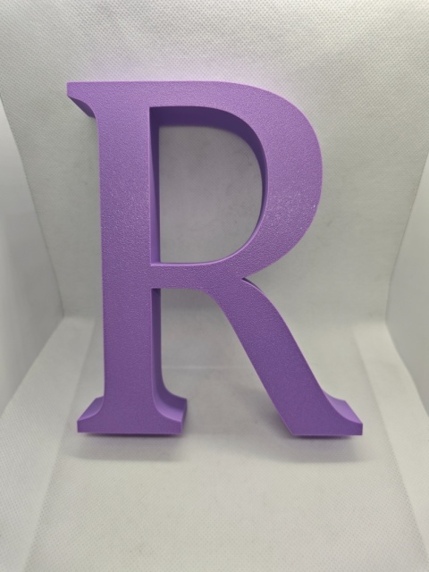 Personalizowana literka 3D 30 cm z imieniem i dekoracjami | Piórko3D