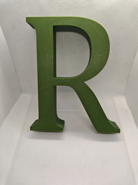 Personalizowana literka 3D 30 cm z imieniem i dekoracjami | Piórko3D