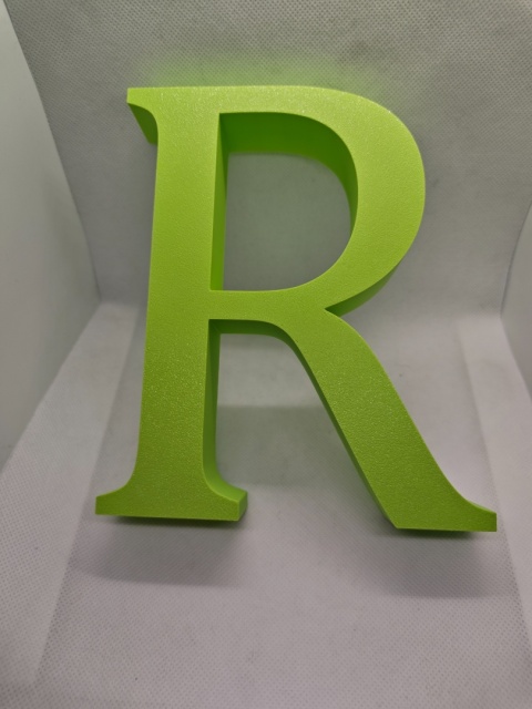 Personalizowana literka 3D 30 cm z imieniem i dekoracjami | Piórko3D